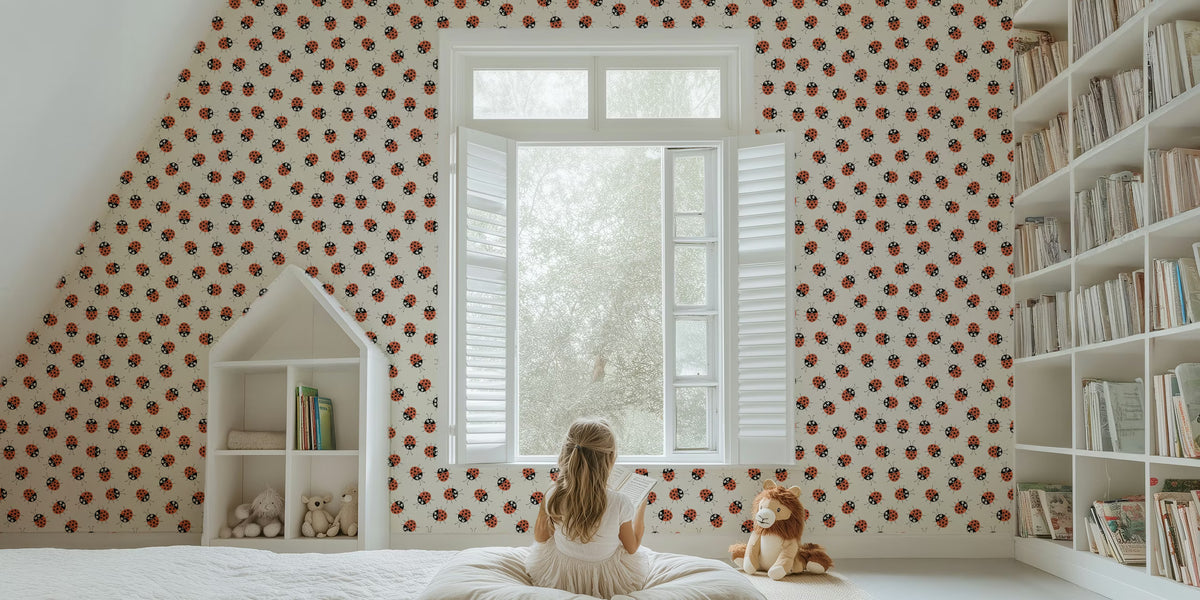 Happy Ladybug for Kids Mural by HappyWall