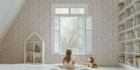 Chonky Cats Toile de Jouy Mural by HappyWall