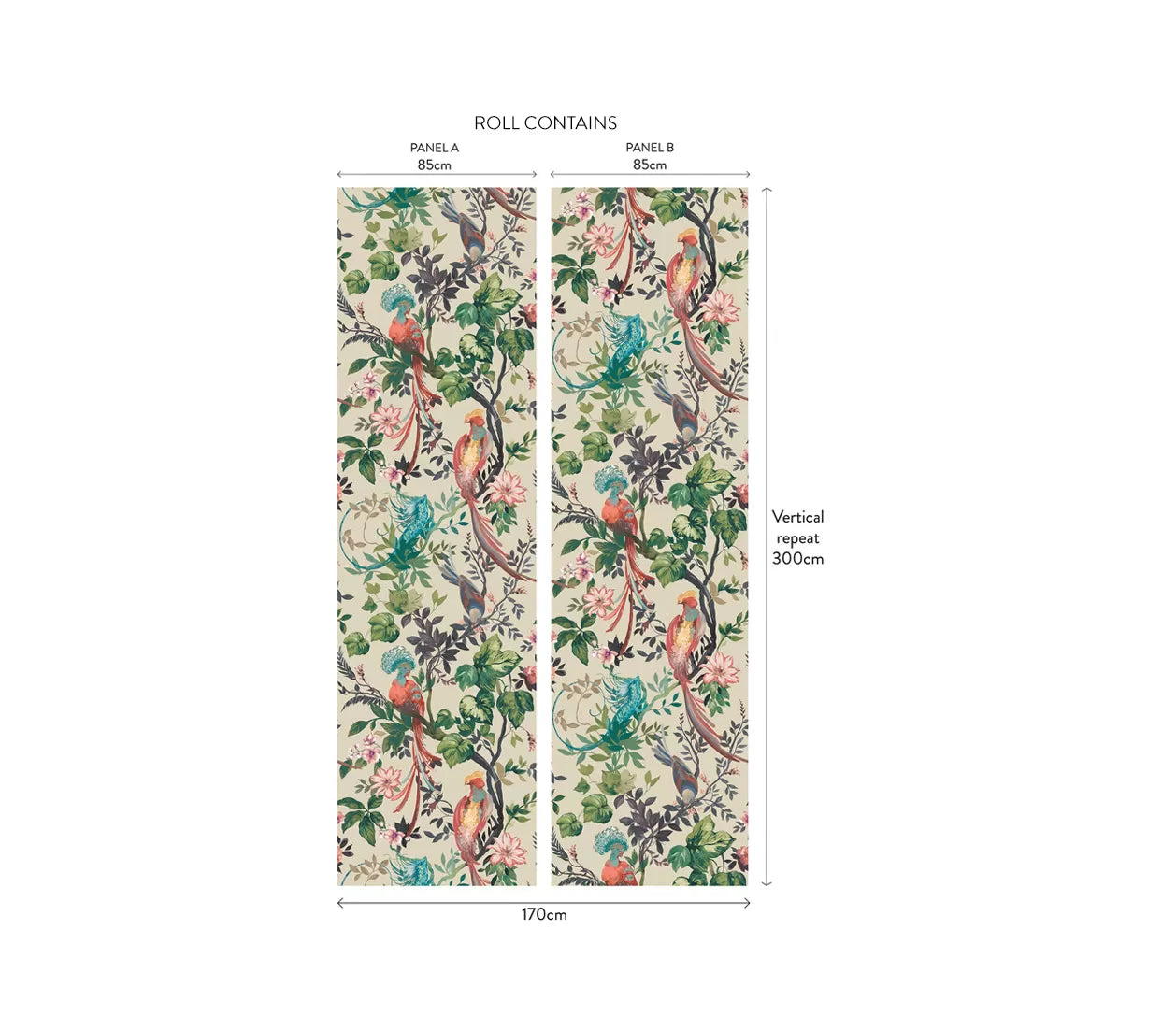 Bird Sonnet Luxury Paper Weave Wallpaper by 1838