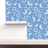 Neva Blue Wallpaper by Olenka Design