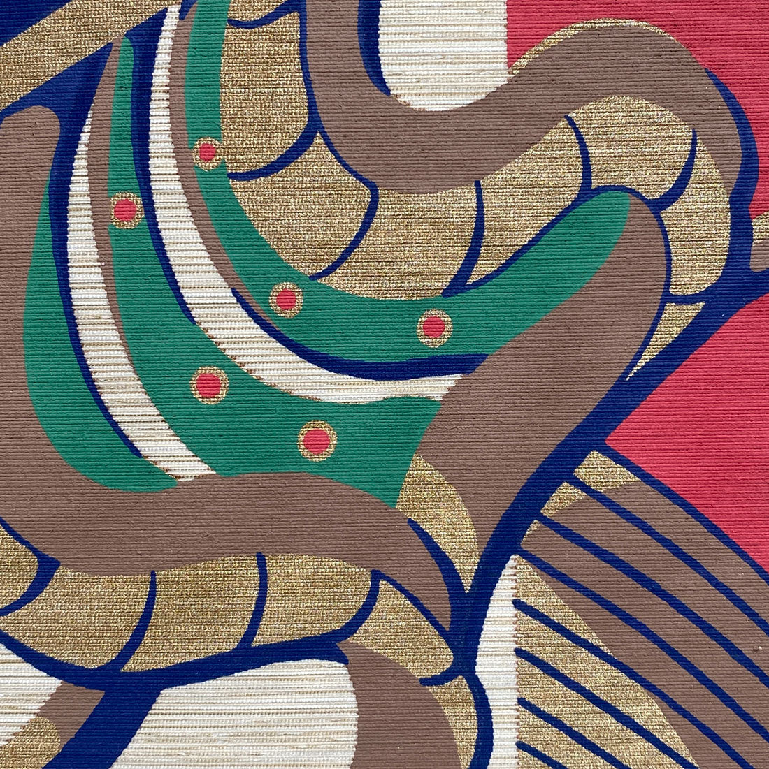 Blues Fantasia Superwide Textile Wallcovering