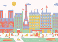 Paris Pink Mural by Hovia