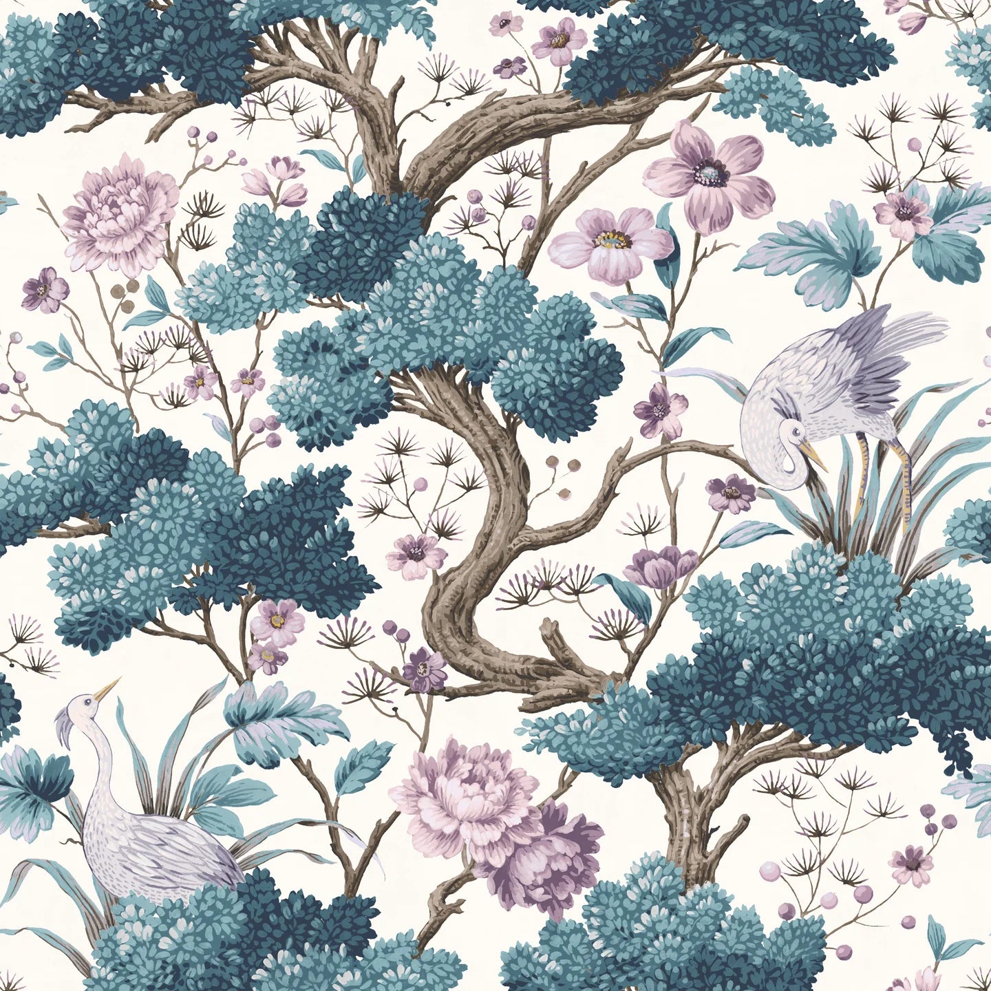 Crane Bird  Wallpaper by Woodchip & Magnolia