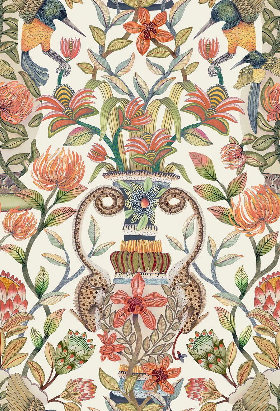 Protea Garden Silk Wallpaper by Cole & Son