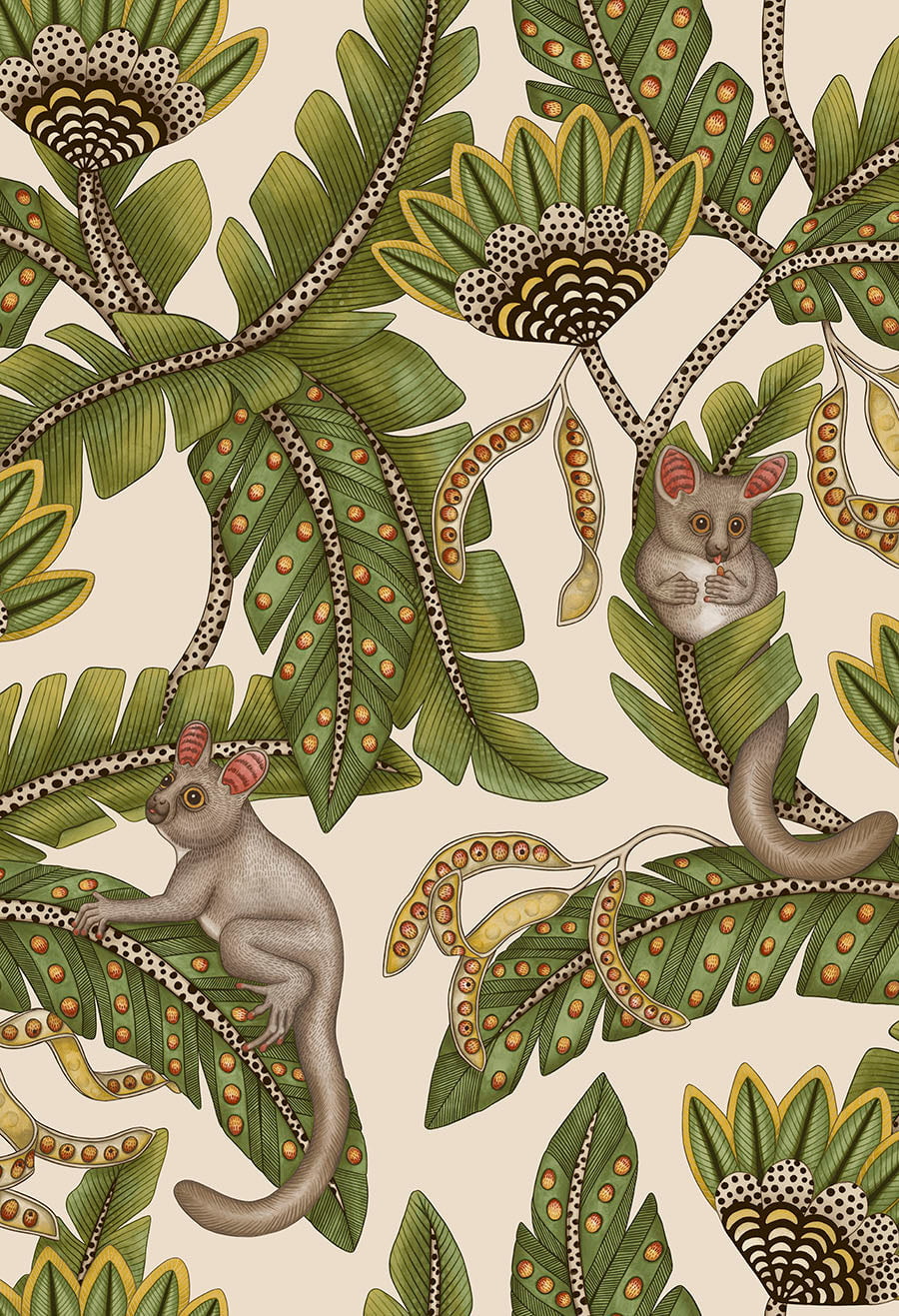 Bush Baby Wallpaper by Cole & Son