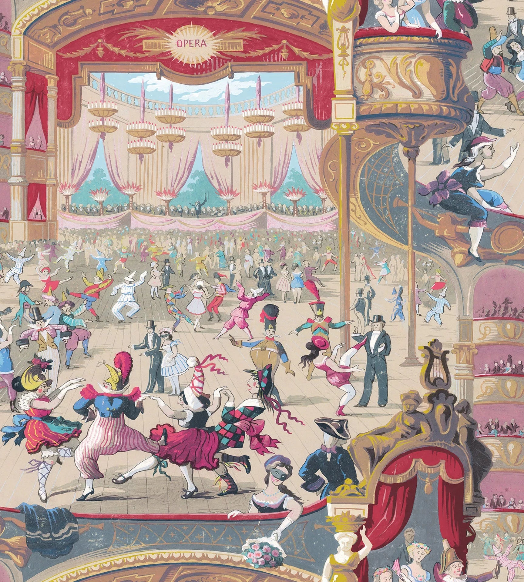 Cabaret Wallpaper by Cole & Son