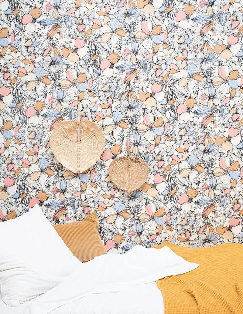 California Dreaming Floral Wallpaper by Casadeco