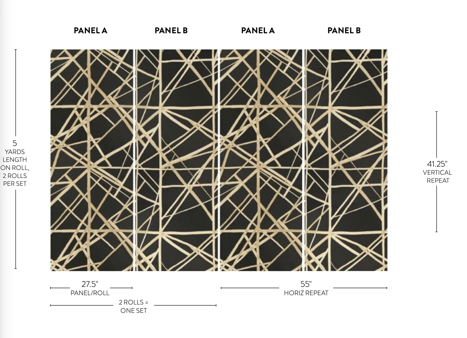 Channels Wallpaper by Kelly Wearstler