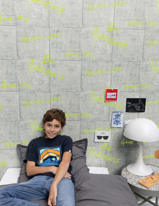 Chill Time Concrete Wallpaper