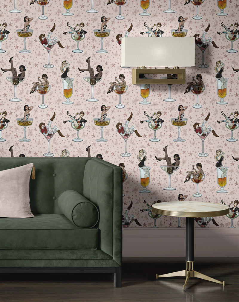 Cocktail Girls Wallpaper by Graduate Collection