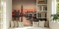 Big Ben Sunset Mural by HappyWall