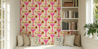 Babes and Bubbly Wallpaper Mural by HappyWall