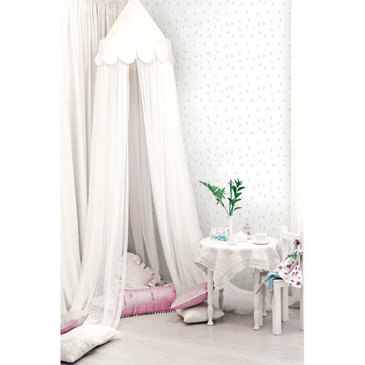 Raindrops Wallpaper by Seabrook Designs (Day Dreamers Collection)