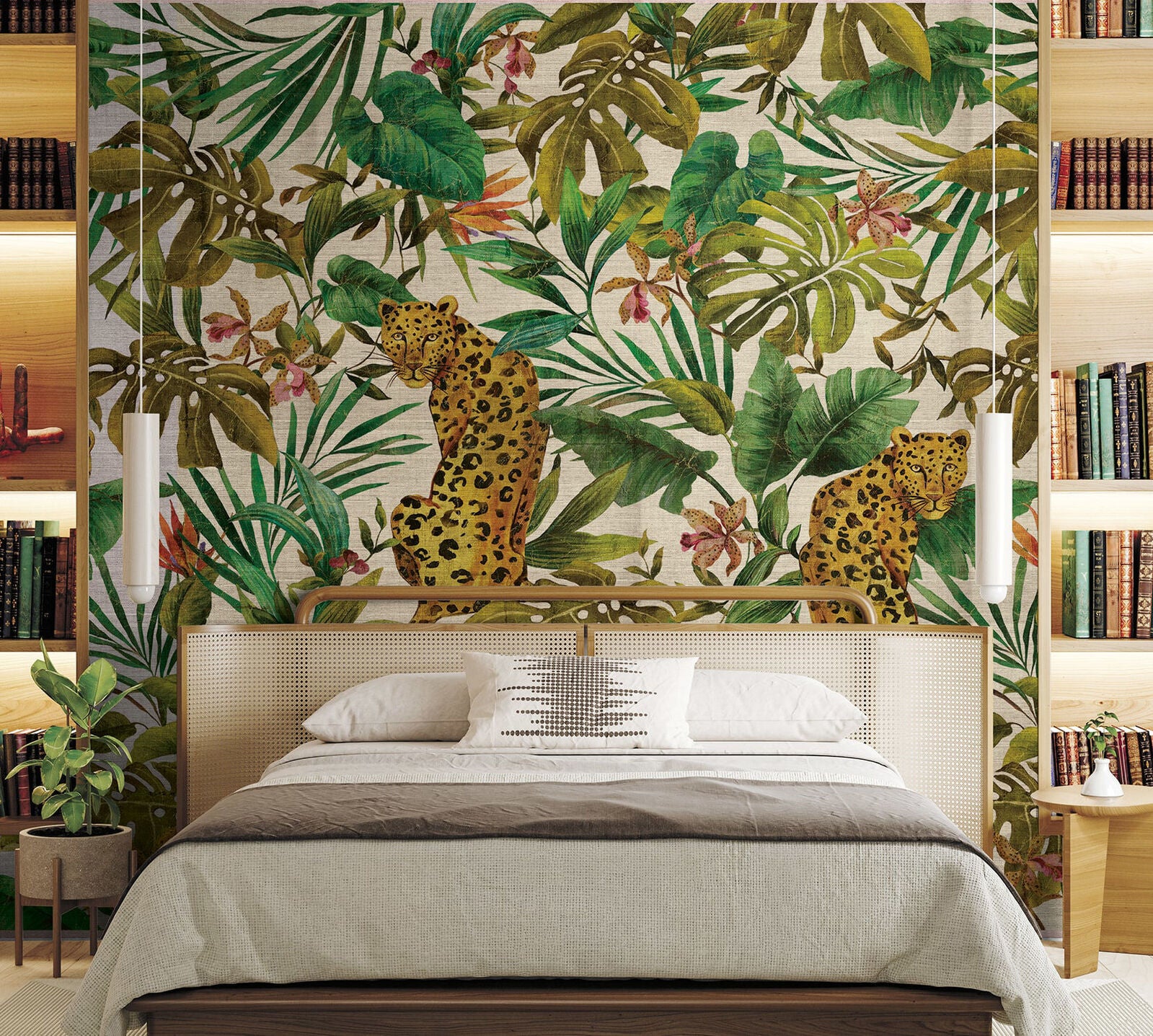 Exotica Grasscloth Mural - Daisy Bennett