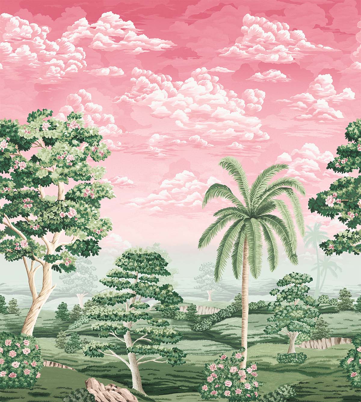 Floral Tuscany Mural by Daisy Bennett