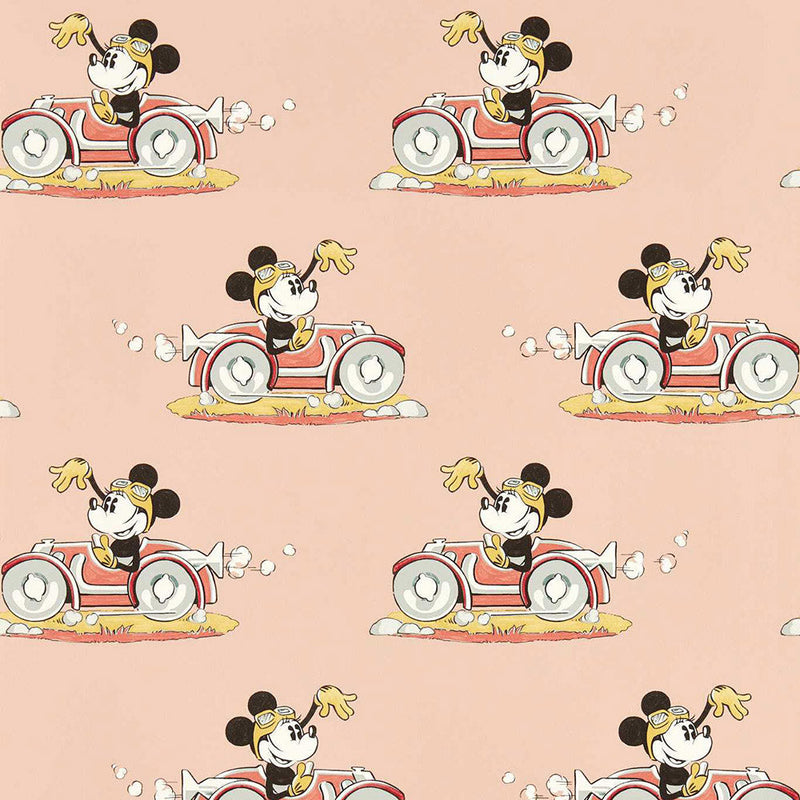 Minnie on the Move Wallpaper by Sanderson