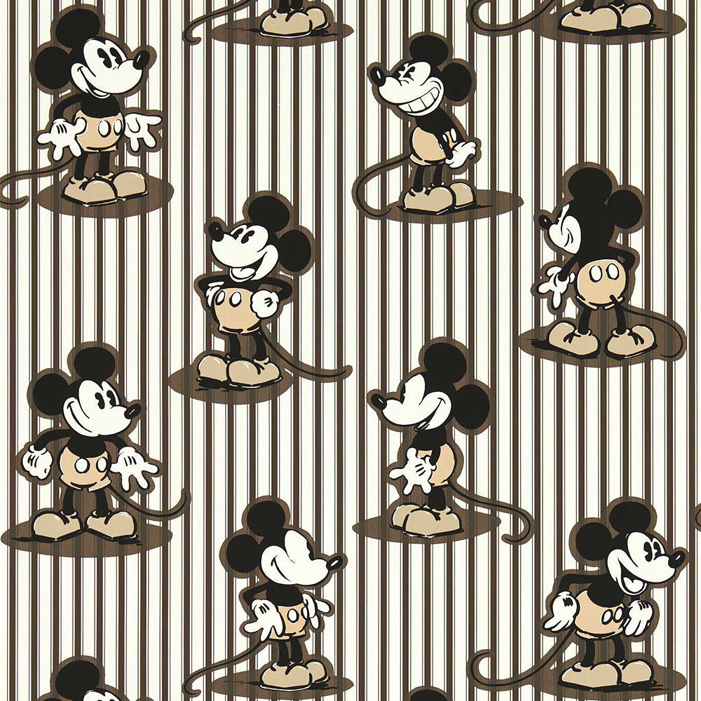 Mickey Mouse Stripe Wallpaper