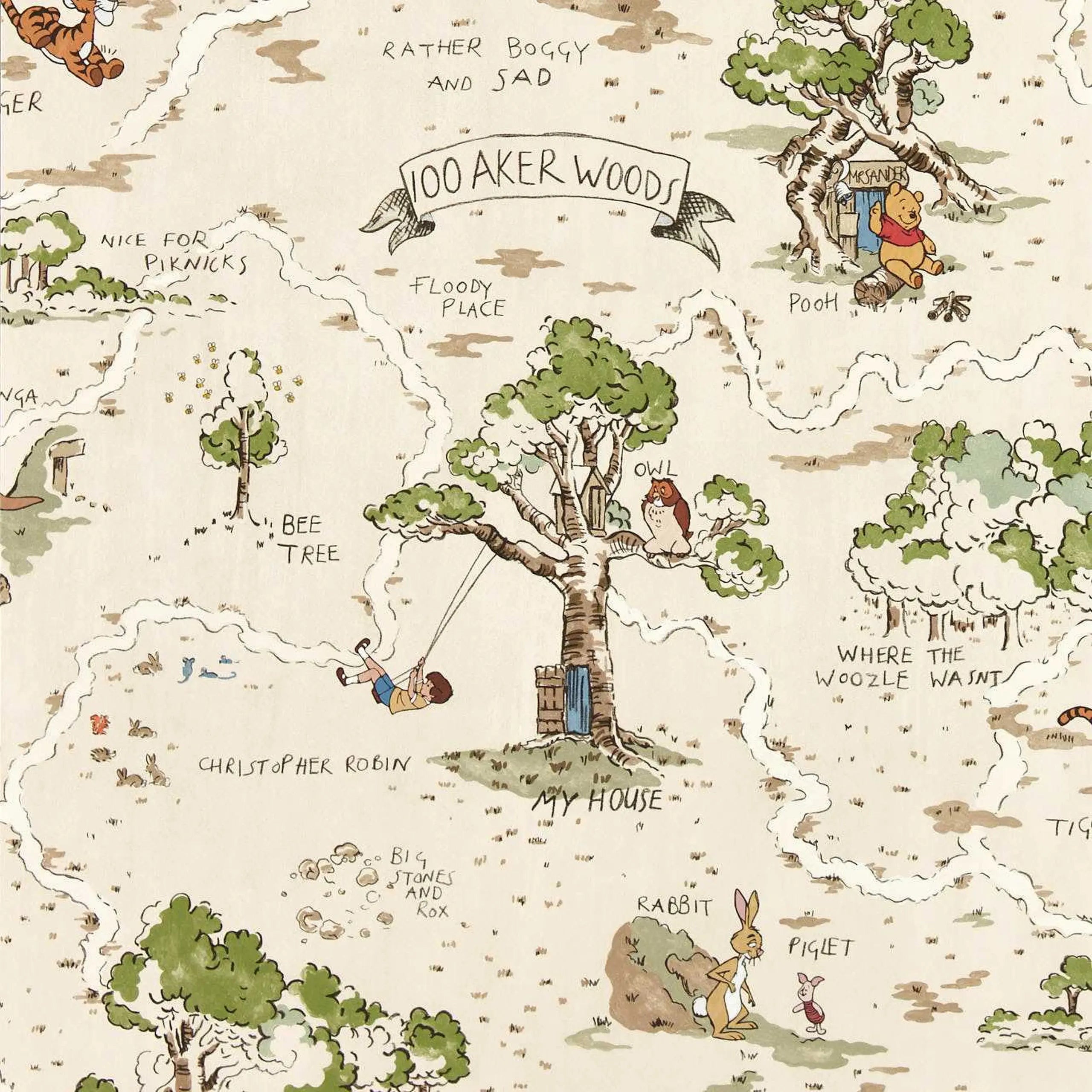 Hundred Acre Wood Wallpaper by Sanderson