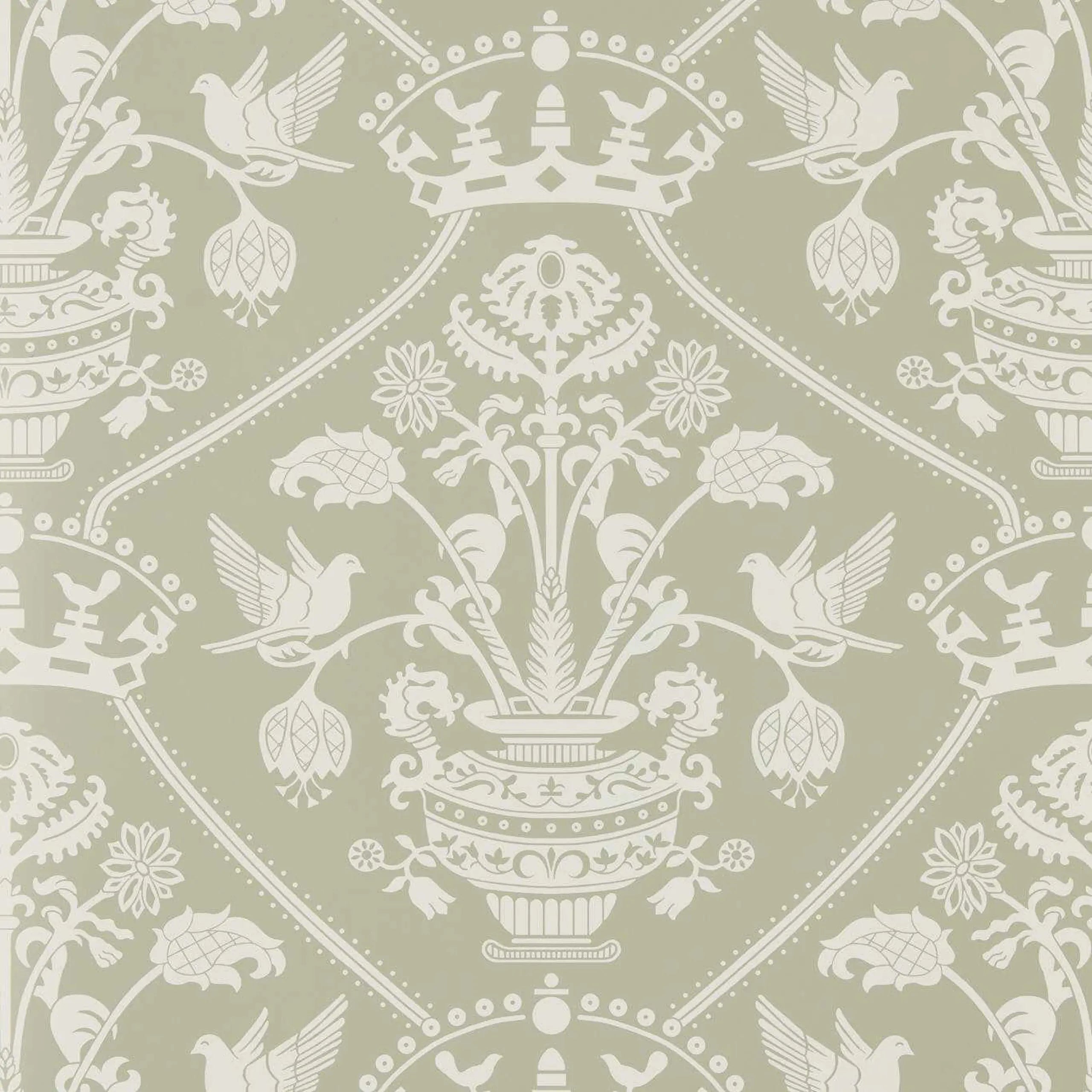 Highgrove Damask Wallpaper  by Sanderson
