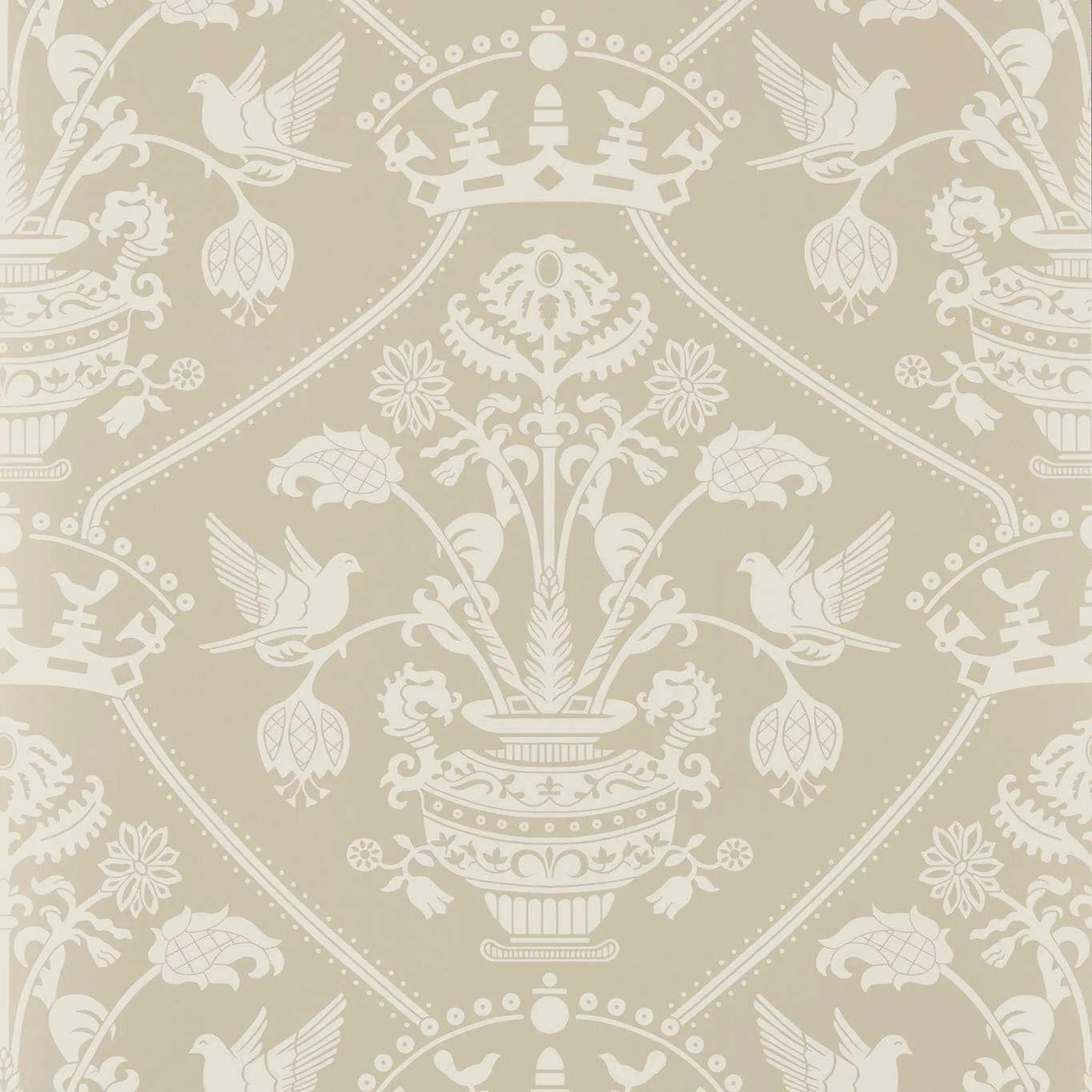 Highgrove Damask Wallpaper  by Sanderson