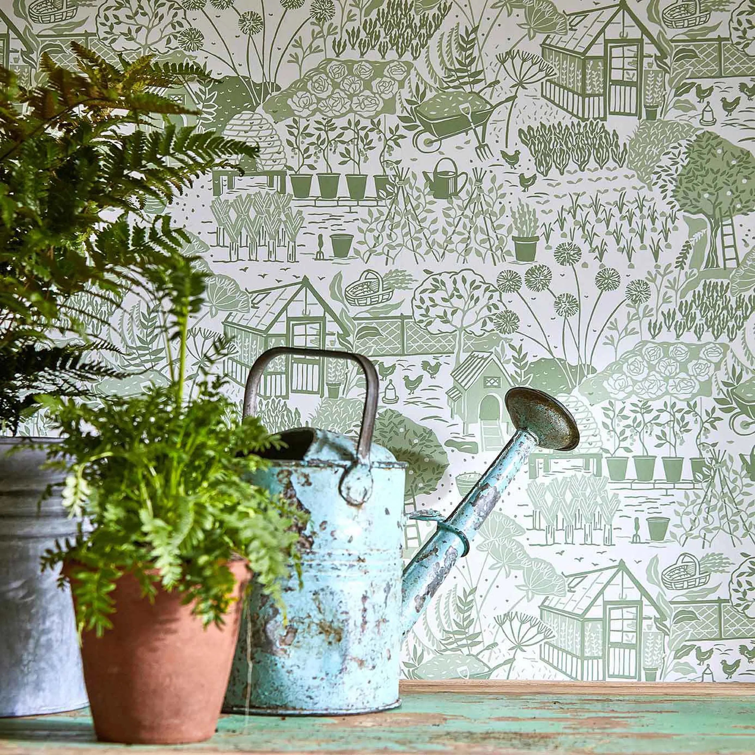 The Allotment Wallpaper by Sanderson
