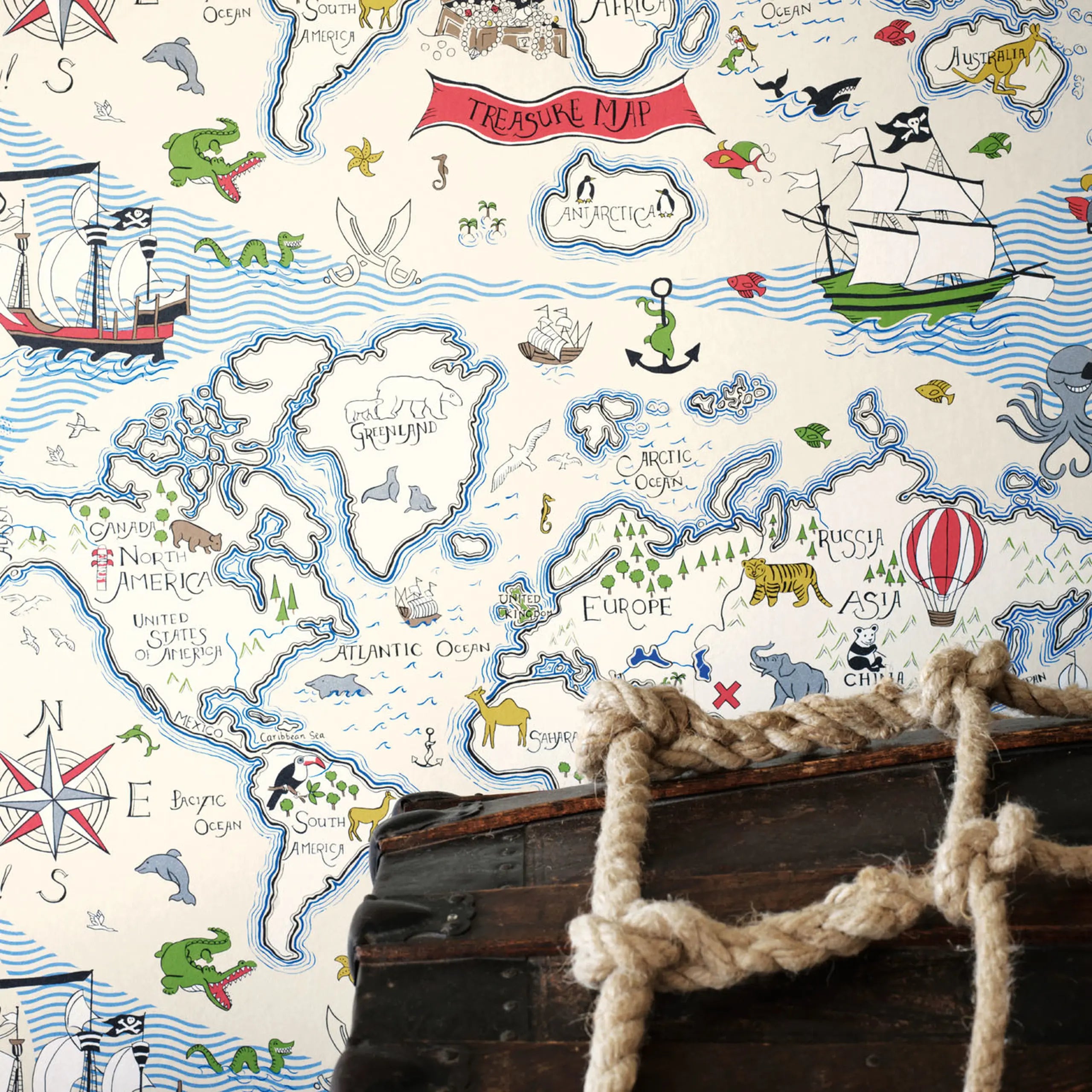 Treasure Map Wallpaper by Sanderson