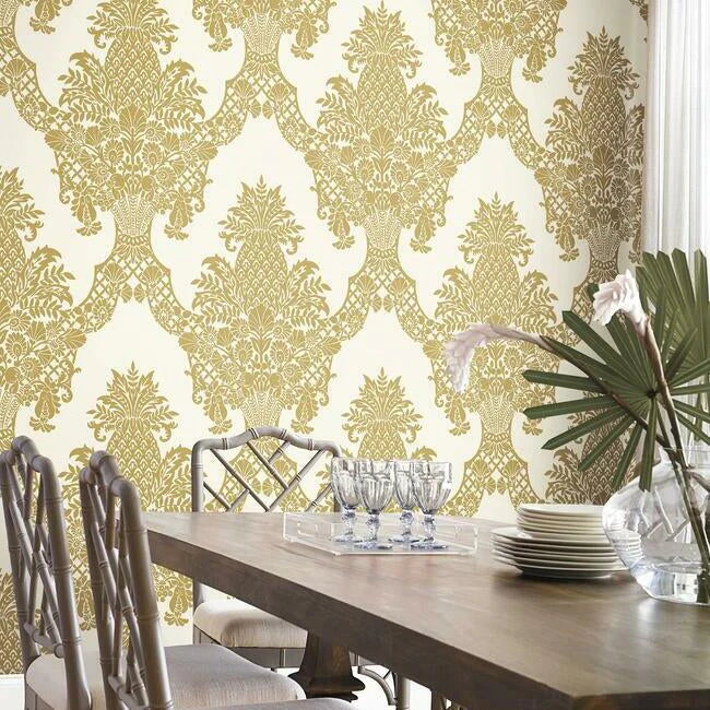 Pineapple Plantation Damask