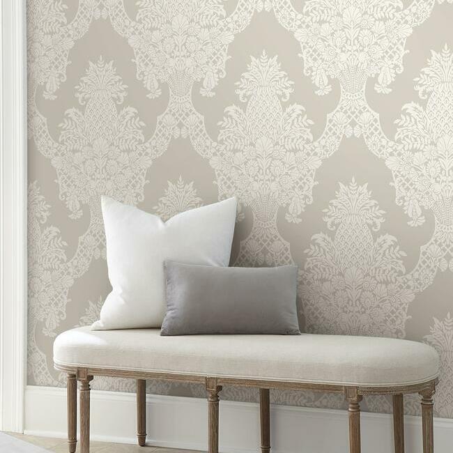Pineapple Plantation Damask by York Wallcoverings