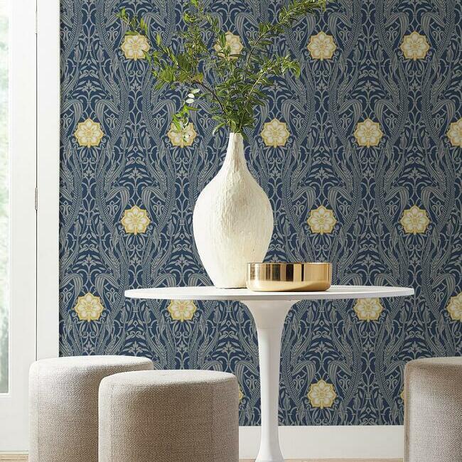 Gatsby Damask Wallpaper