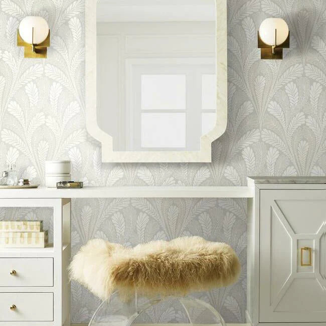 Shell Damask Wallpaper
