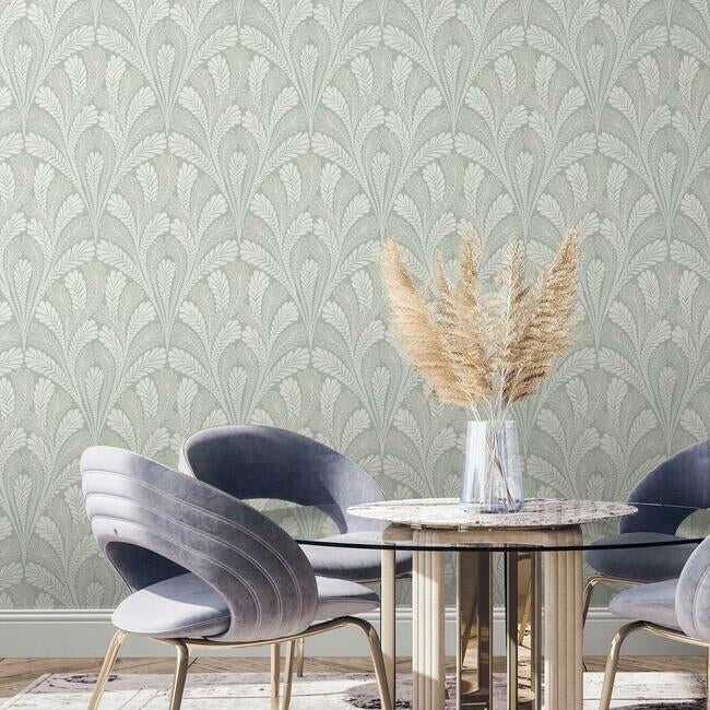 Shell Damask Wallpaper