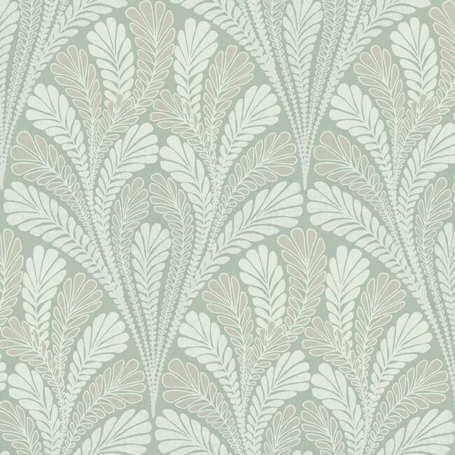 Shell Damask Wallpaper