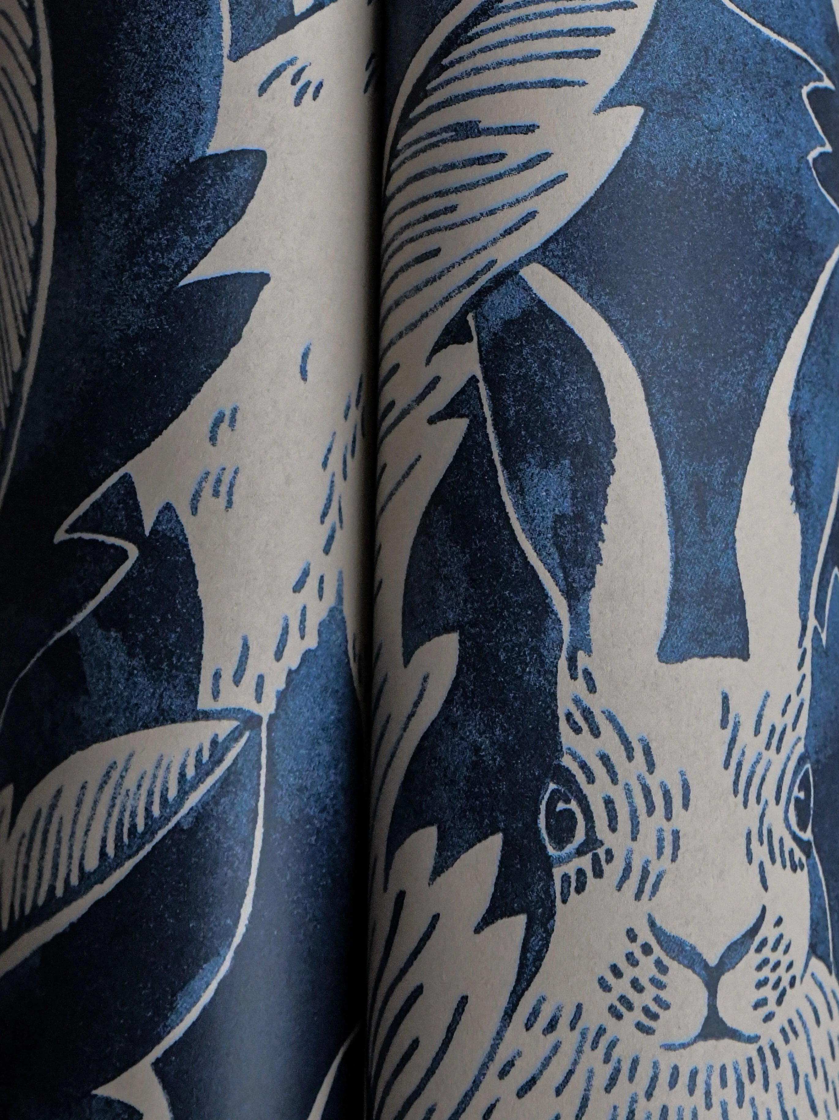 Hares in Hiding Wallpaper by Långelid Von Brömssen