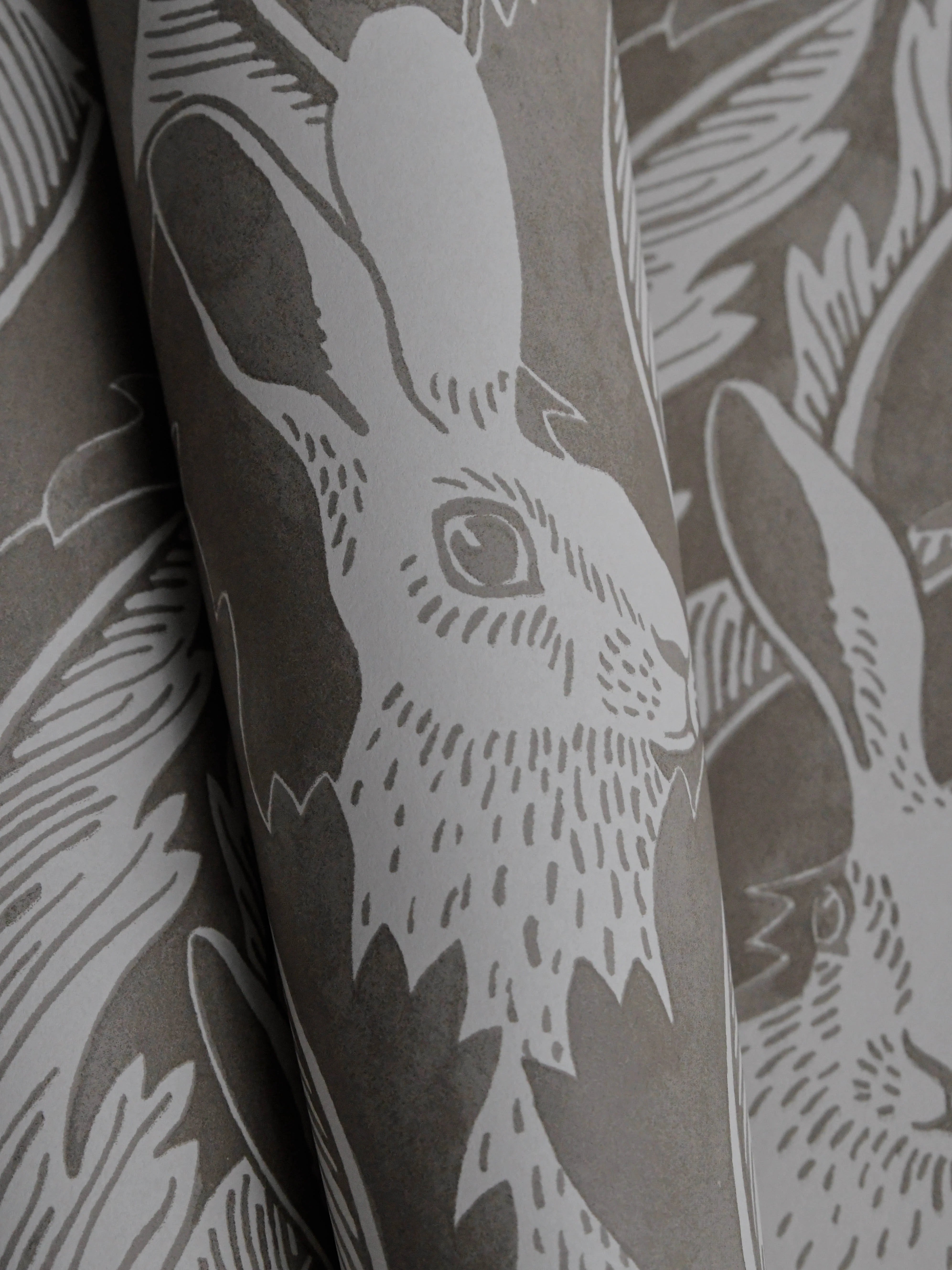 Hares in Hiding Wallpaper by Långelid Von Brömssen
