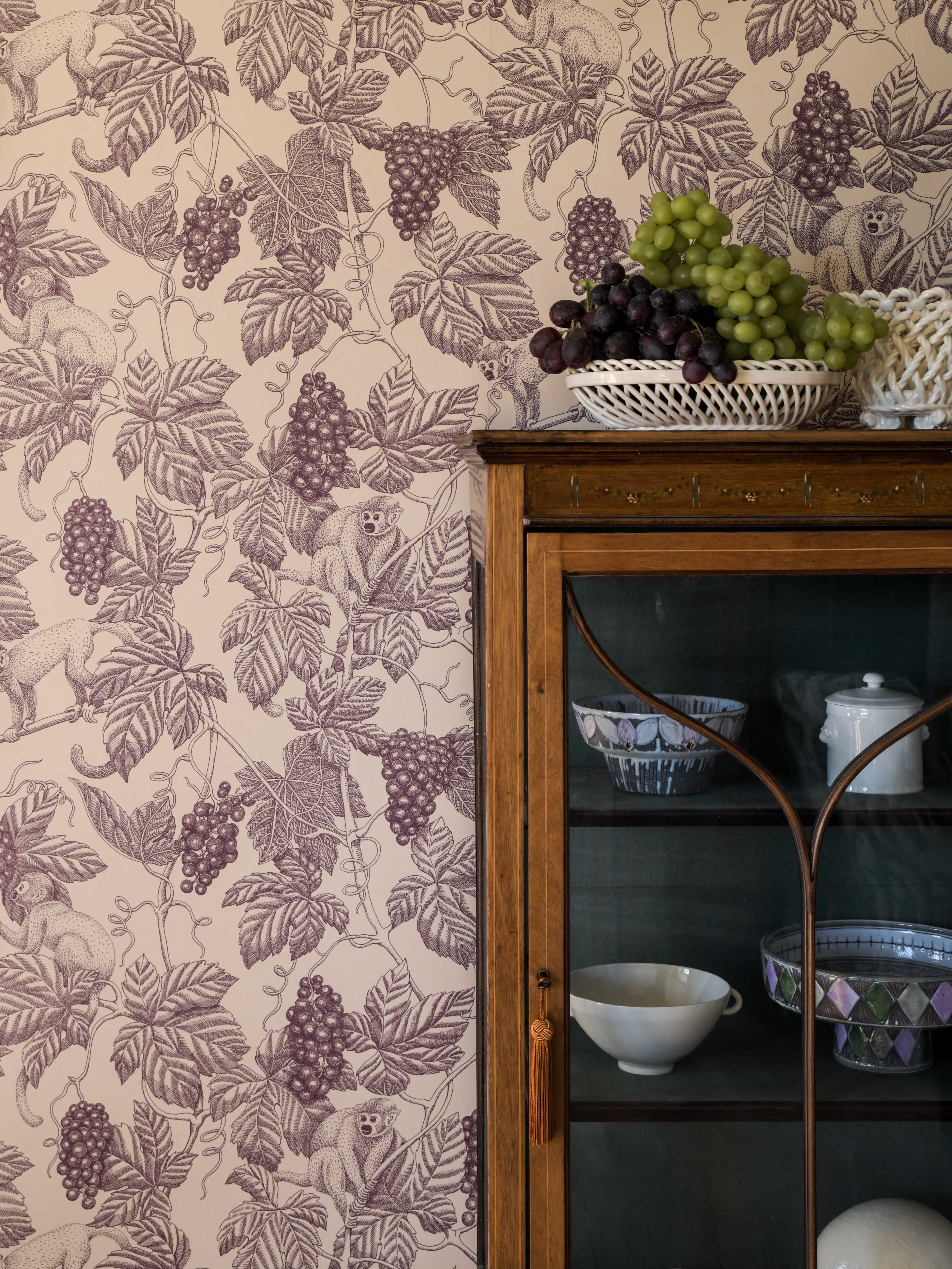 Grape Thief Wallpaper by Långelid Von Brömssen