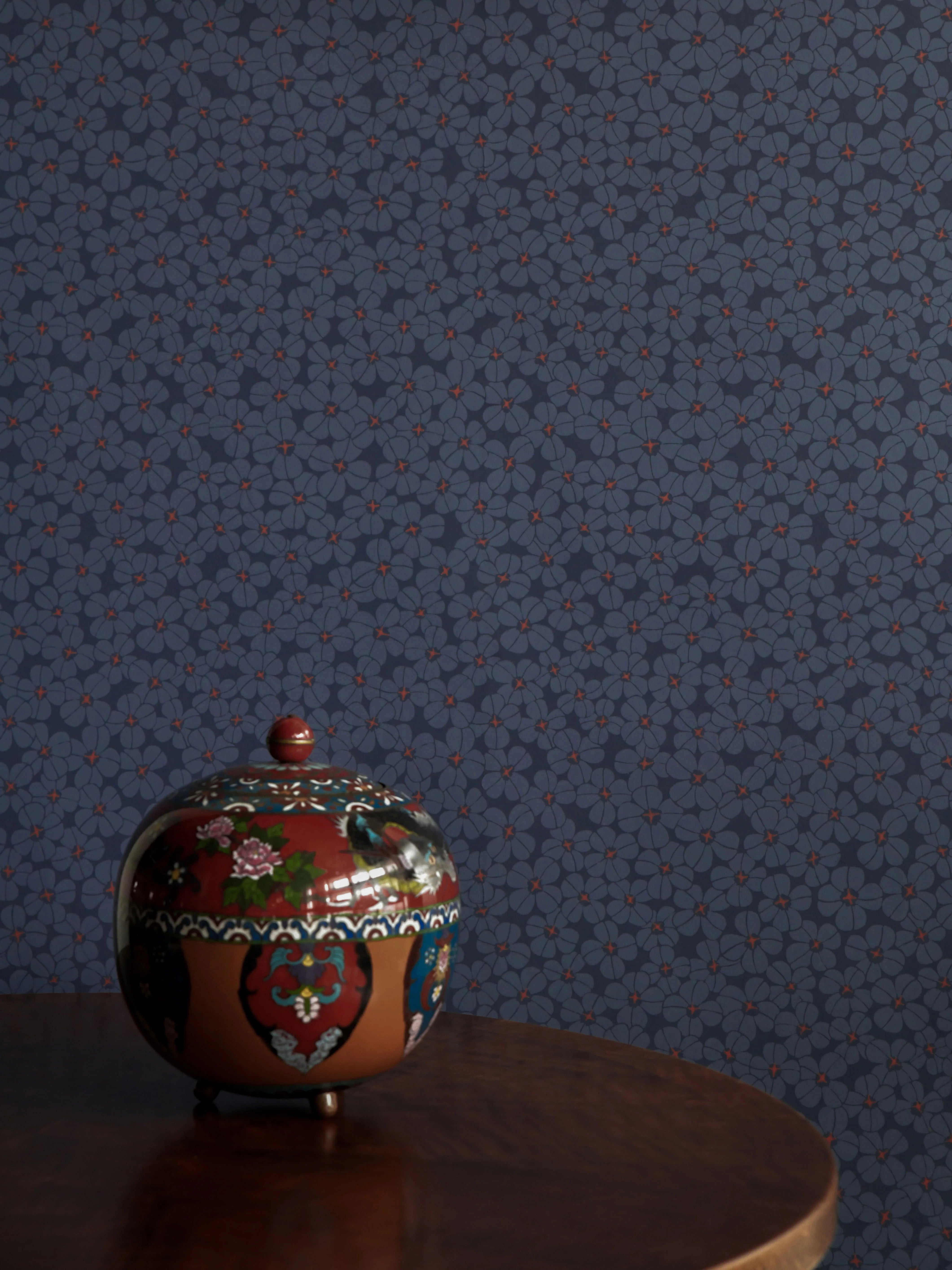 Flower Shower Wallpaper by Långelid Von Brömssen