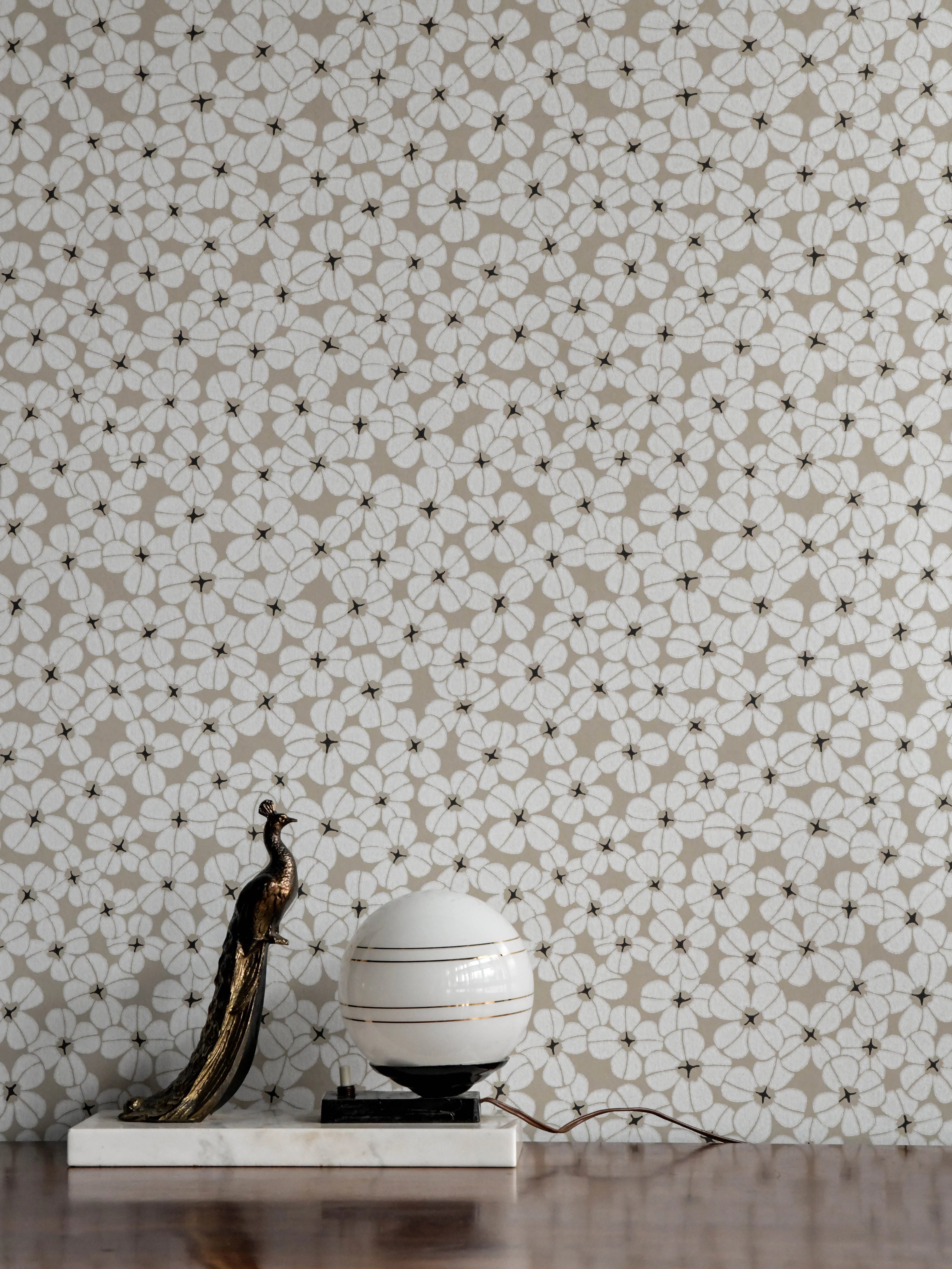 Flower Shower Wallpaper by Långelid Von Brömssen