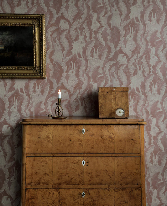 Hares in Hiding Wallpaper by Långelid Von Brömssen