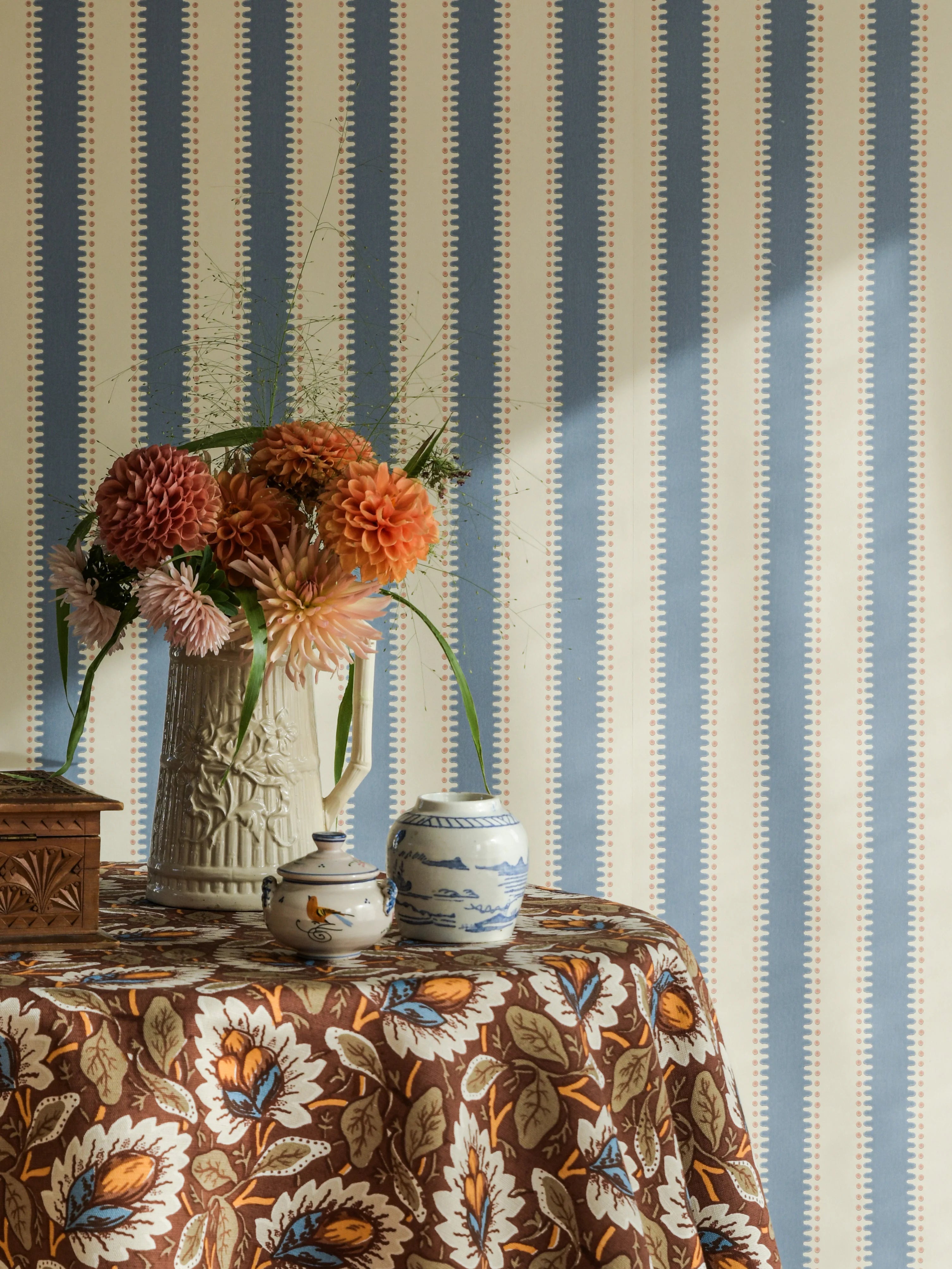 Jagged Stripe Wallpaper by Långelid Von Brömssen