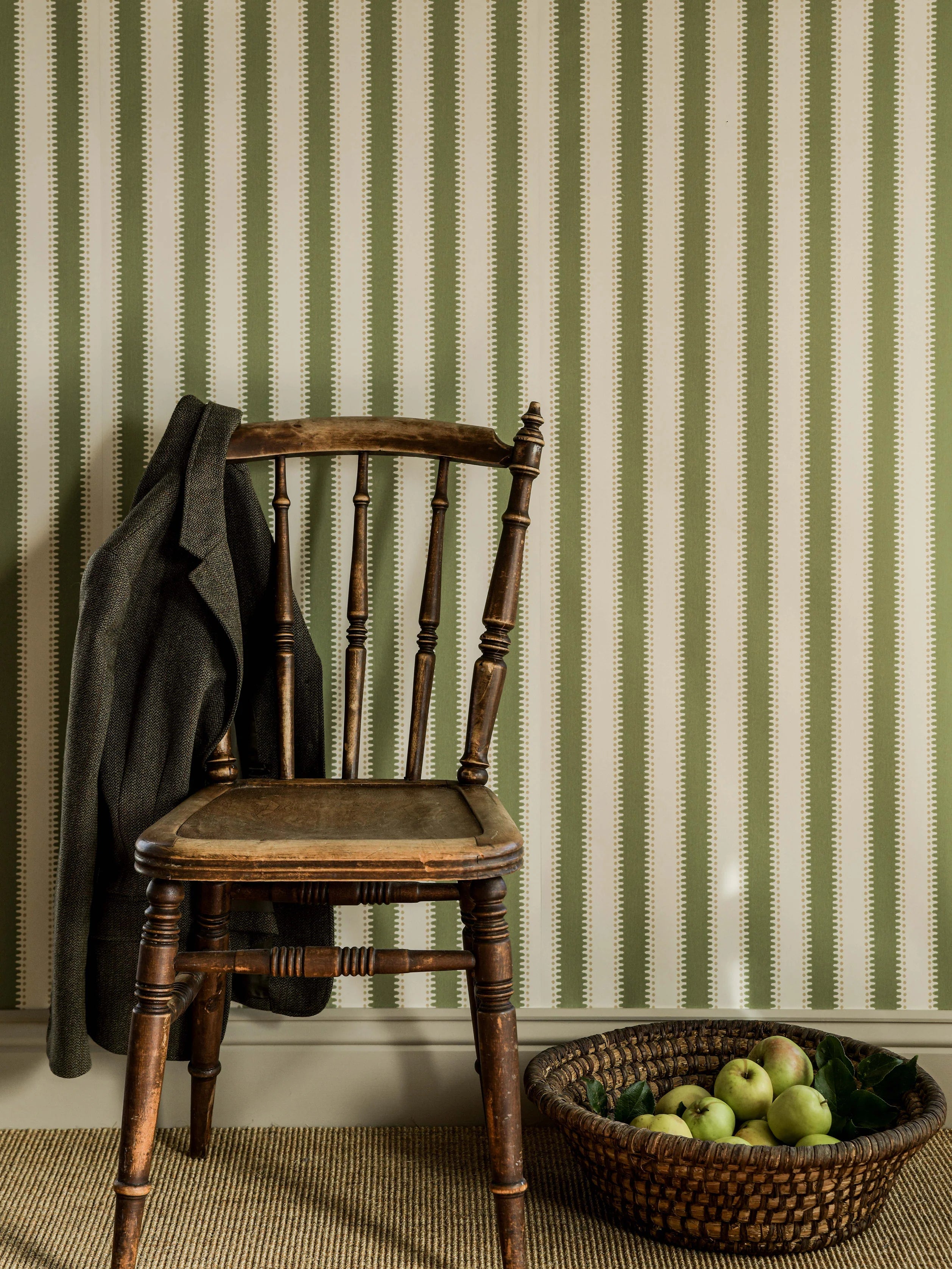 Jagged Stripe Wallpaper by Långelid Von Brömssen