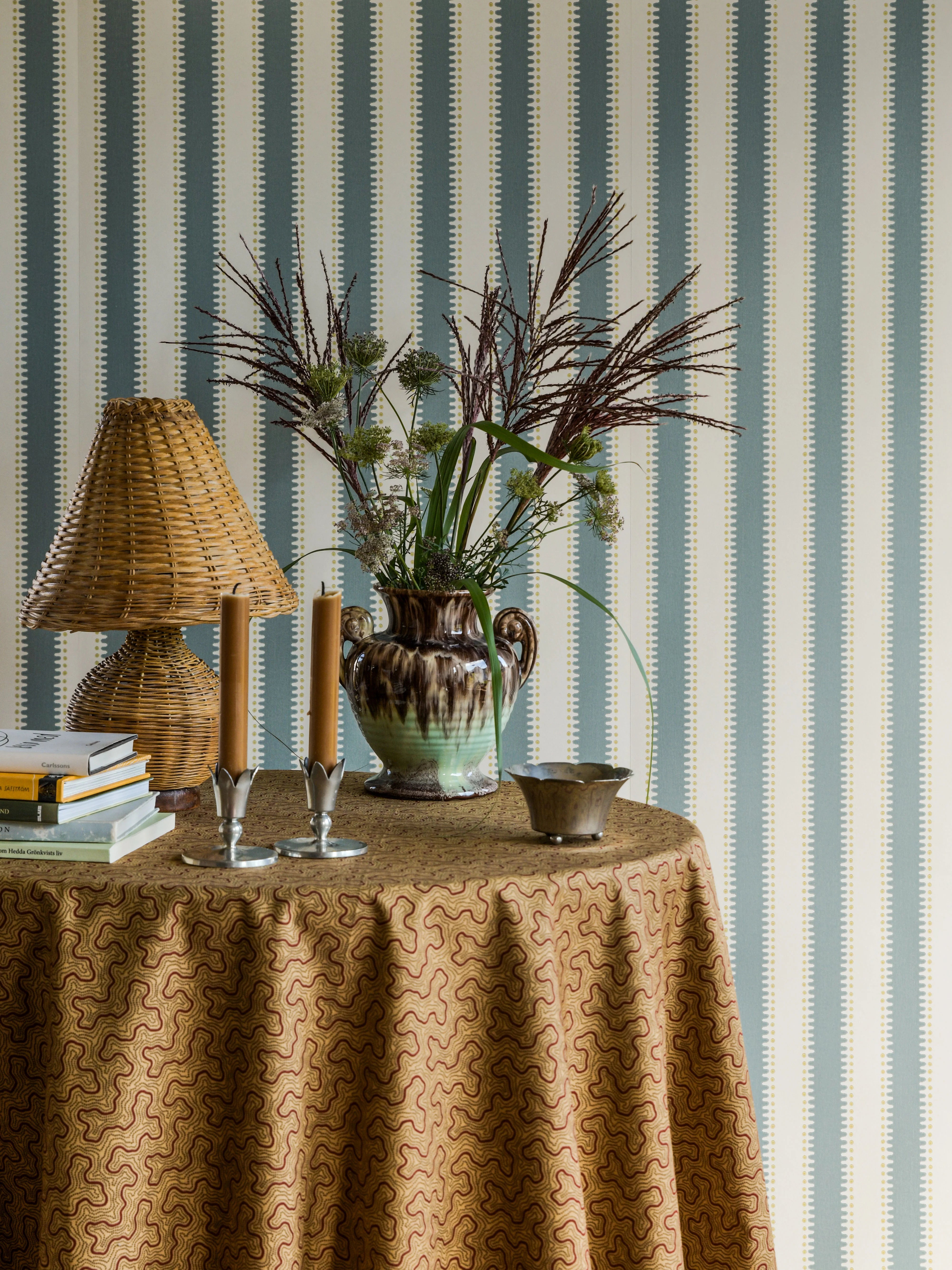 Jagged Stripe Wallpaper by Långelid Von Brömssen