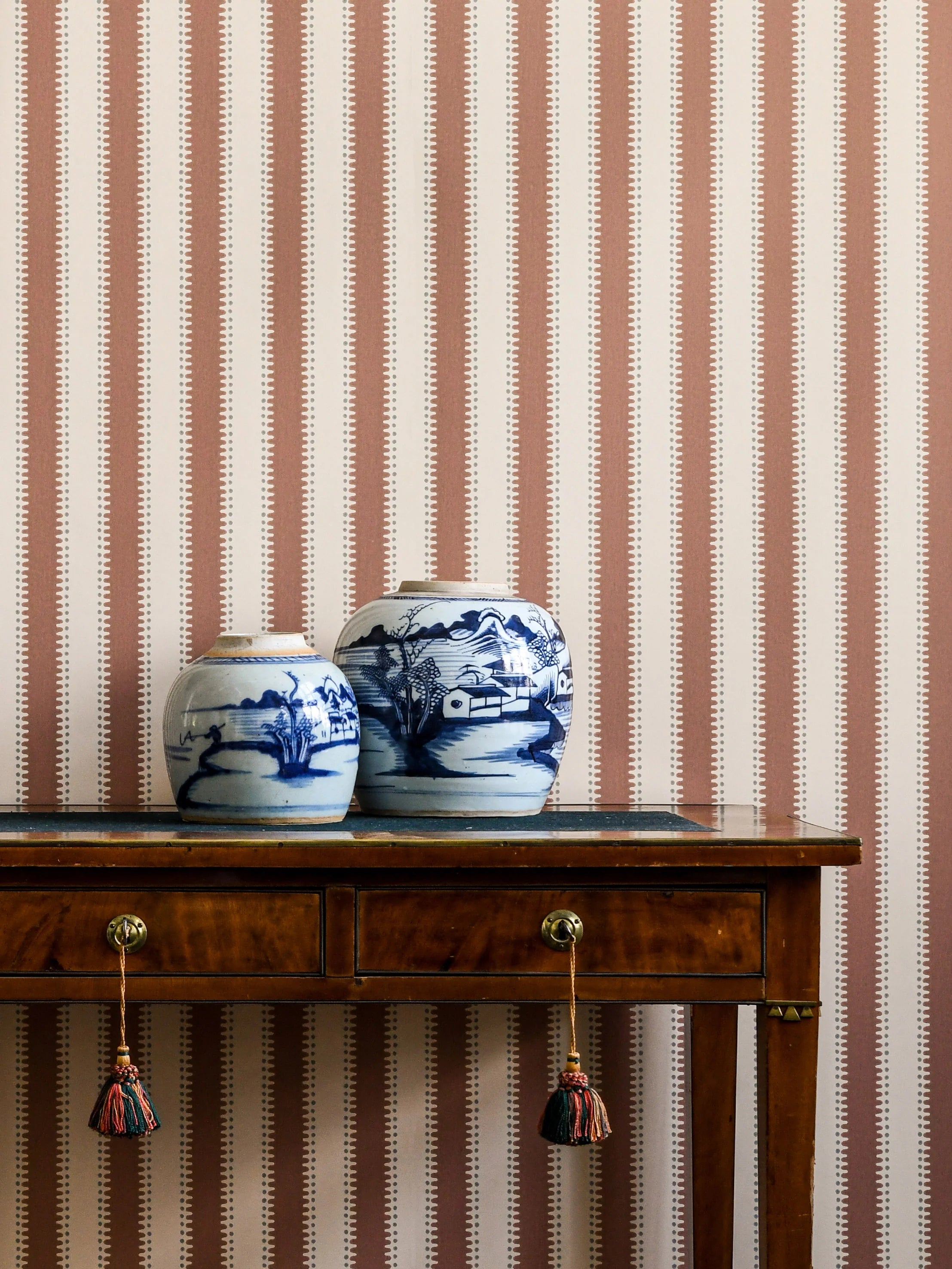 Jagged Stripe Wallpaper by Långelid Von Brömssen