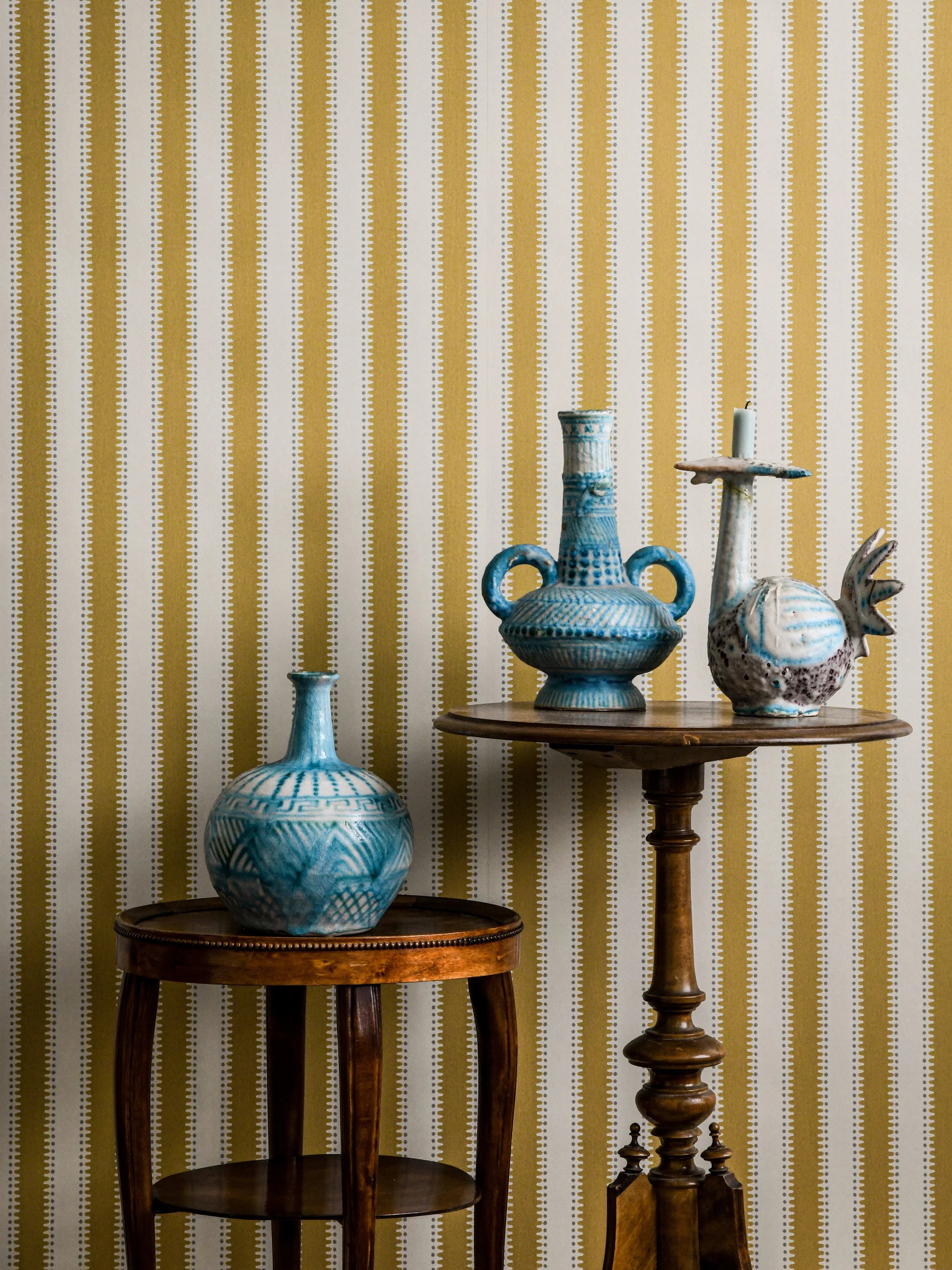 Jagged Stripe Wallpaper by Långelid Von Brömssen