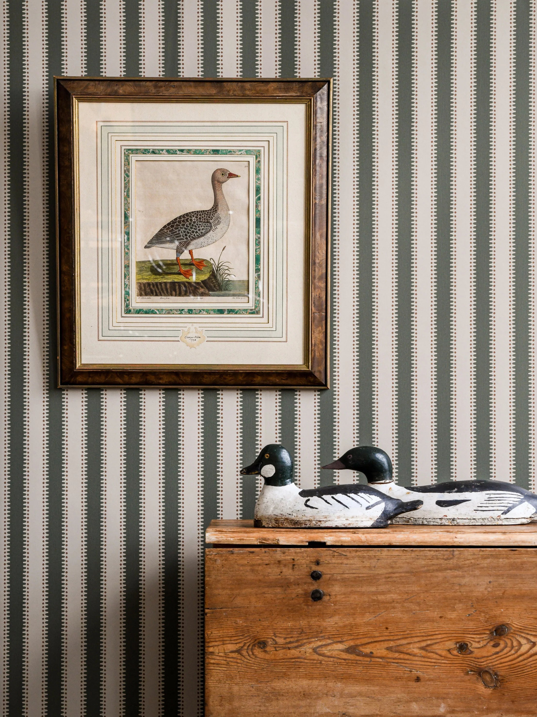 Jagged Stripe Wallpaper by Långelid Von Brömssen