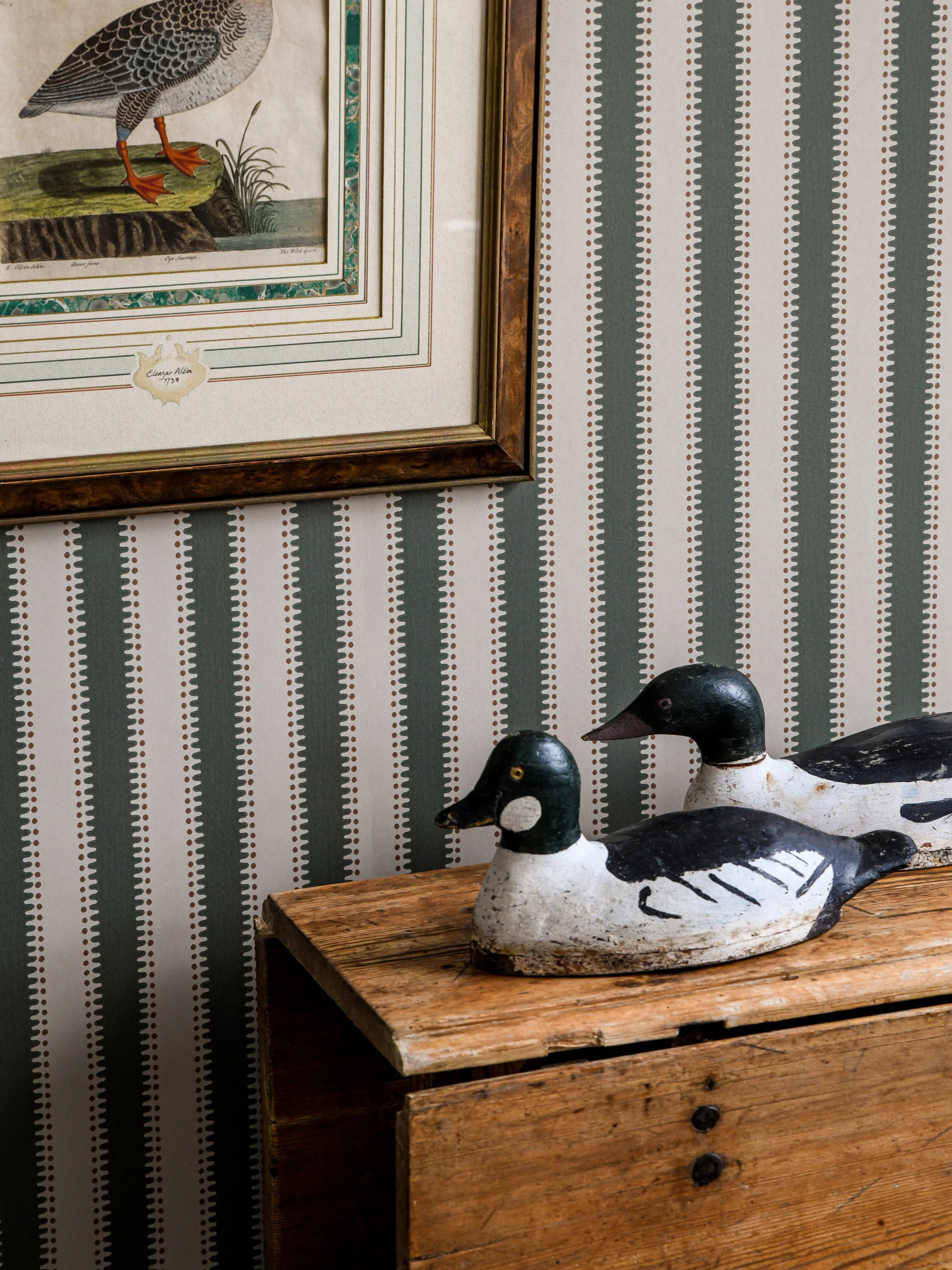 Jagged Stripe Wallpaper by Långelid Von Brömssen