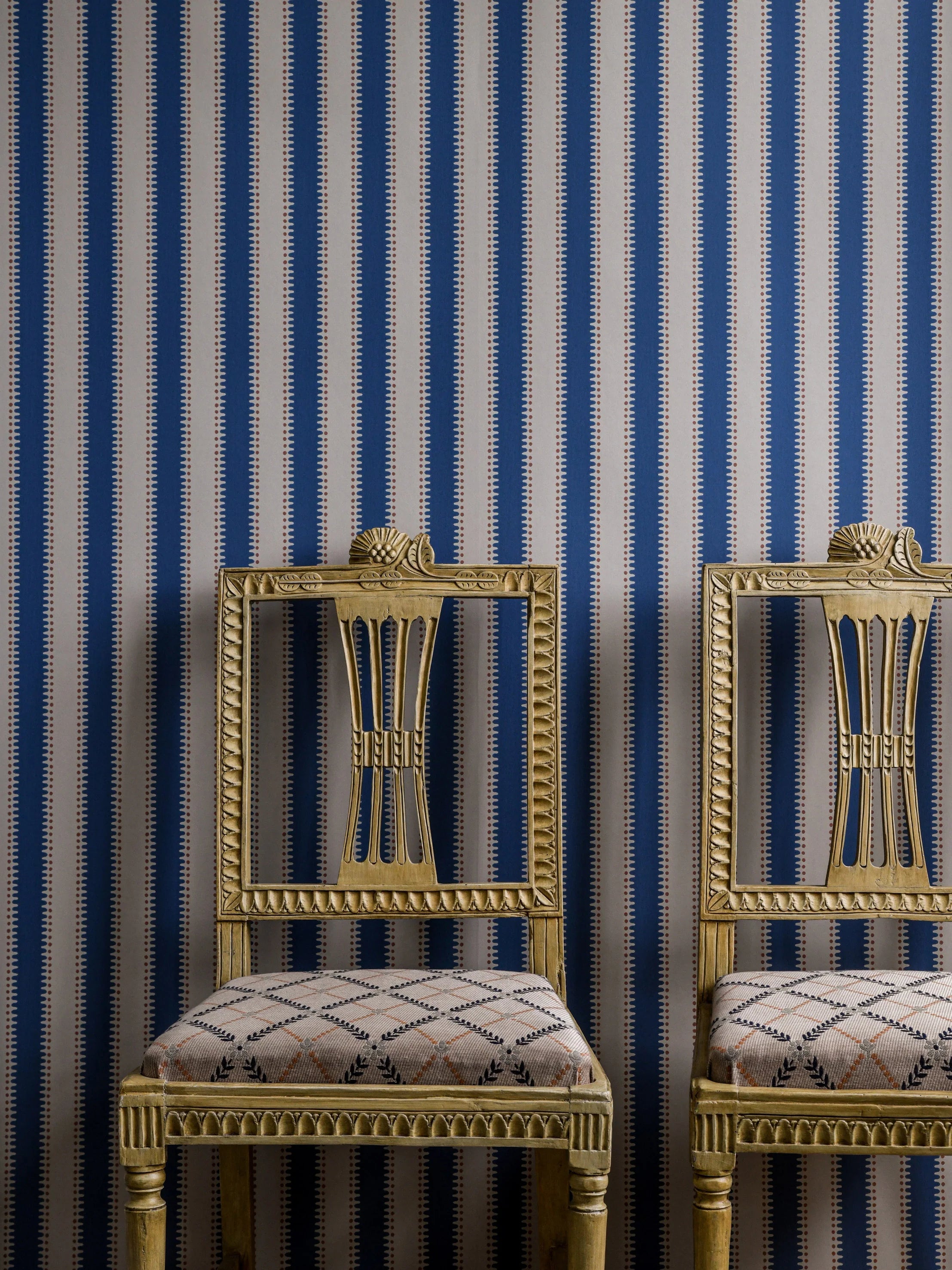 Jagged Stripe Wallpaper by Långelid Von Brömssen
