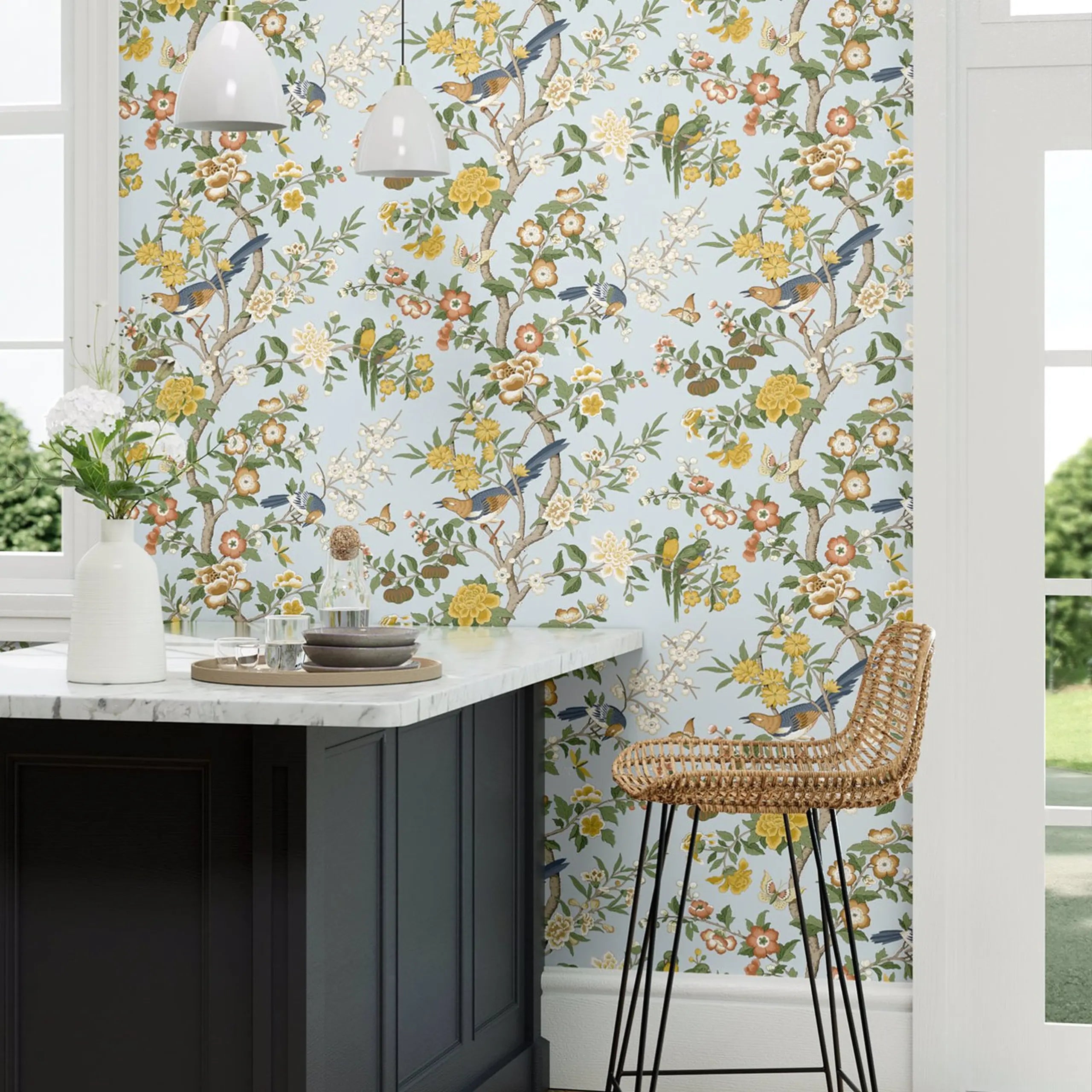 Chinoiserie Hall Wallpaper by Sanderson