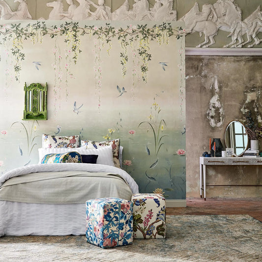 Water Garden Wallpaper Panels by Sanderson