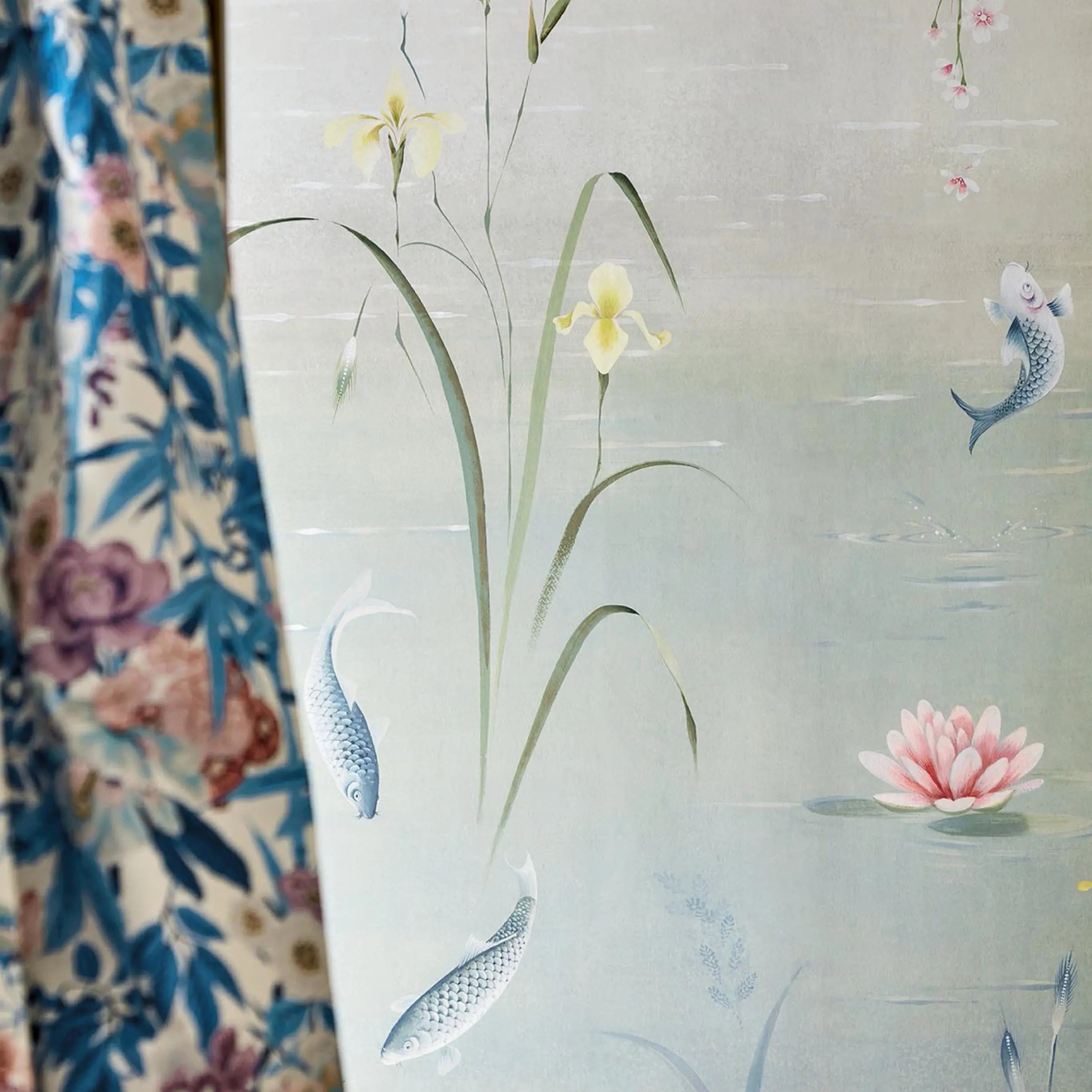 Water Garden Wallpaper Panels by Sanderson