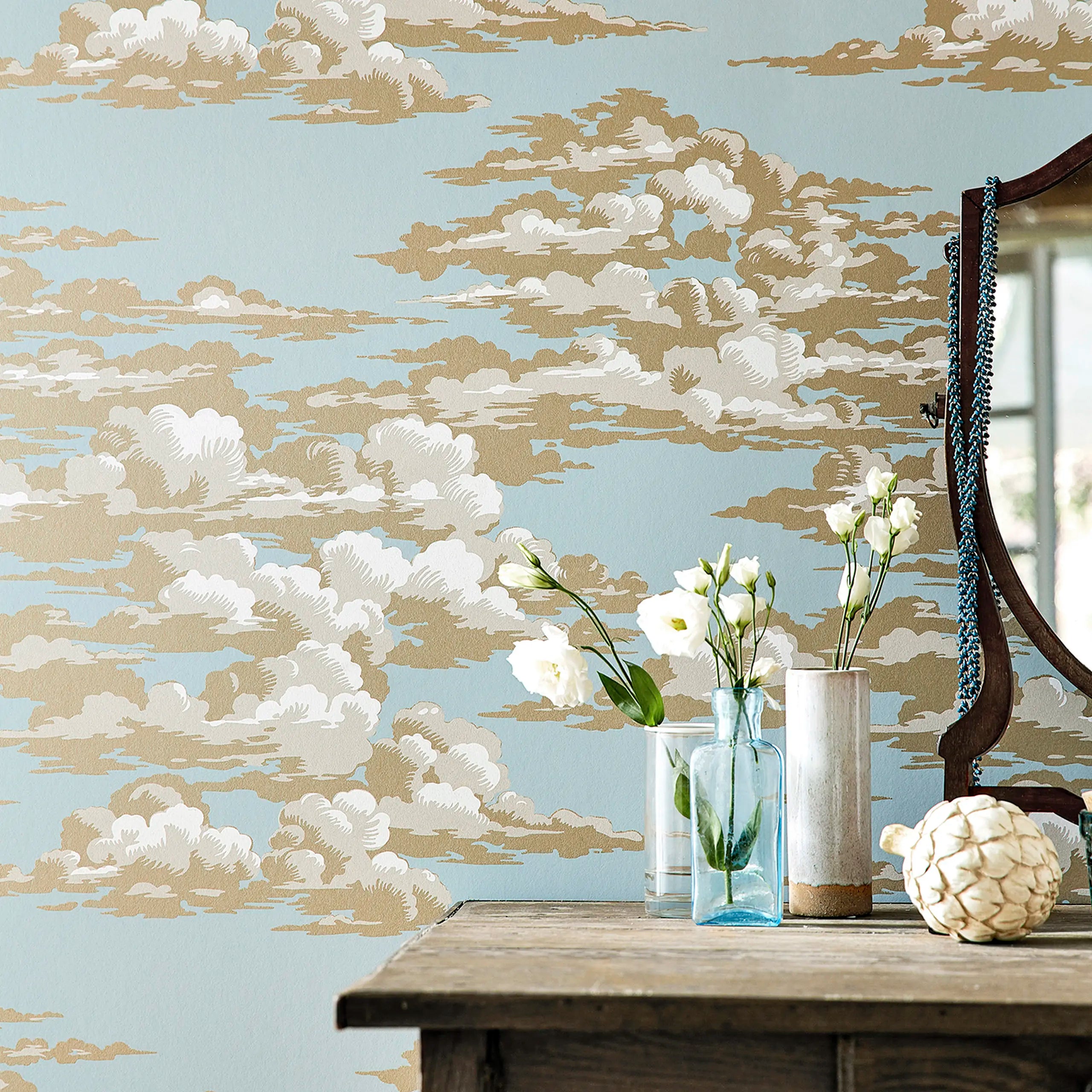 Silvi Clouds Wallpaper by Sanderson